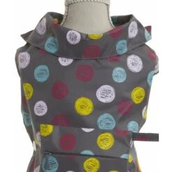 Croci Impermeabile GREY DOTS Con Taschino E Foro Per Guinzaglio per Cani: 20 Cm -Cibi per cani in Italia 51817332 3