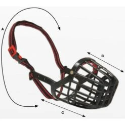 Croci Museruola Modello Lupo Black Per Cani: Museruola MIS.1 -Cibi per cani in Italia 51819600 3