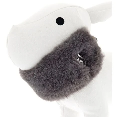 Ferribiella Sciarpa Scaldacollo In Ecopelliccia E Chiusura Con Fiocco In Velluto Modello Cipria Per Cani: Small - Rosa 4 Ferribiella Sciarpa Scaldacollo In Ecopelliccia E Chiusura Con Fiocco In Velluto Modello Cipria Per Cani: Small - Rosa - immagine 2