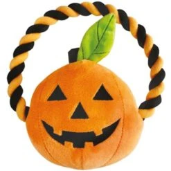 Record Peluche Horror Zucca Con Corda Per Cani Halloween