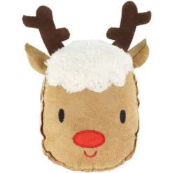 Record Gioco Sonoro In Ecopelle Scamosciata Per Cani Modello Renna