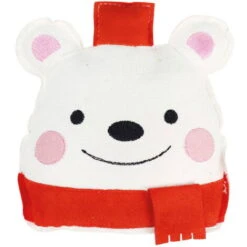 Record Gioco Sonoro In Ecopelle Scamosciata Per Cani Modello Orso Polare