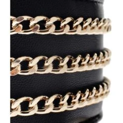 Ferribiella Collare Levriero in Pelle Sintetica E Tripla Catena Le Dangerouge Per Cani: Collare S - Beige -Cibi per cani in Italia 51826695 3