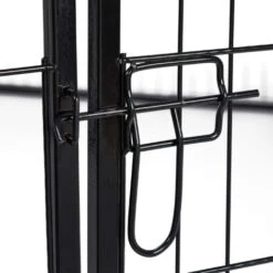 Relaxdays Recinto Per Cuccioli, Cani Piccoli, Da Interno, Stabile, Da Esterno, Box, HLP 60,5x76,5x235 Cm, Nero -Cibi per cani in Italia 51972463 5