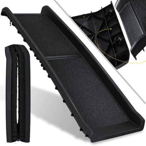 KESSER® Rampa Per Cani Gradini Per Cani Rampa Per Auto Per Cani Rampa Per Bagagliaio Pieghevole Per Animali Domestici Aiuto Per L'accesso Per Bagagliaio, Fino A 90 Kg, 156x40cm, Leggero Stabile, Antis 3 KESSER® Rampa Per Cani Gradini Per Cani Rampa Per Auto Per Cani Rampa Per Bagagliaio Pieghevole Per Animali Domestici Aiuto Per L'accesso Per Bagagliaio, Fino A 90 Kg, 156x40cm, Leggero Stabile, Antis