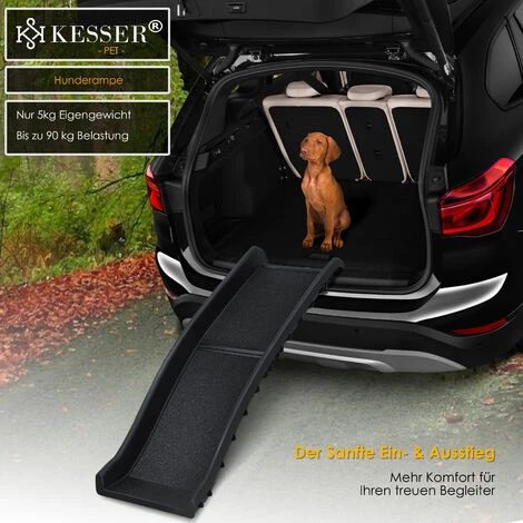 KESSER® Rampa Per Cani Gradini Per Cani Rampa Per Auto Per Cani Rampa Per Bagagliaio Pieghevole Per Animali Domestici Aiuto Per L'accesso Per Bagagliaio, Fino A 90 Kg, 156x40cm, Leggero Stabile, Antis 7 KESSER® Rampa Per Cani Gradini Per Cani Rampa Per Auto Per Cani Rampa Per Bagagliaio Pieghevole Per Animali Domestici Aiuto Per L'accesso Per Bagagliaio, Fino A 90 Kg, 156x40cm, Leggero Stabile, Antis - immagine 5