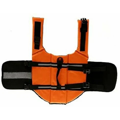 Giubbotto Di Salvataggio Per Cani Con Nastri Riflettenti, Cintura Regolabile, Giubbotto Di Salvataggio Per Cani - L. 4 Giubbotto Di Salvataggio Per Cani Con Nastri Riflettenti, Cintura Regolabile, Giubbotto Di Salvataggio Per Cani - L. - immagine 2