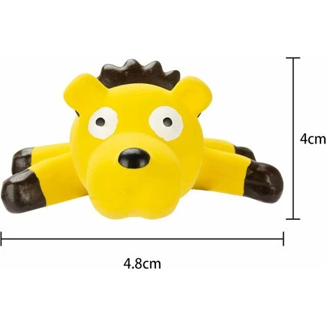 Squeaker Per Cani Premium In Gomma Naturale - Giocattolo Da Masticare Indistruttibile - Spazzolino Da Denti In Gomma Naturale - Non Tossico E Resistente Ai Morsi. 4 Squeaker Per Cani Premium In Gomma Naturale - Giocattolo Da Masticare Indistruttibile - Spazzolino Da Denti In Gomma Naturale - Non Tossico E Resistente Ai Morsi. - immagine 2