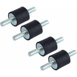 4 Pezzi Supporto Isolante In Gomma Antivibrazione M6 Staffe Isolanti Antivibranti Supporti 20 X 20 Ammortizzatore Con Viti