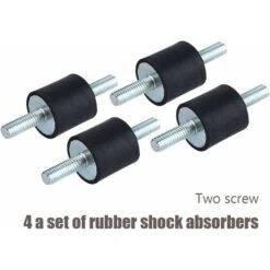 4 Pezzi Supporto Isolante In Gomma Antivibrazione M6 Staffe Isolanti Antivibranti Supporti 20 X 20 Ammortizzatore Con Viti -Cibi per cani in Italia 52008629 3