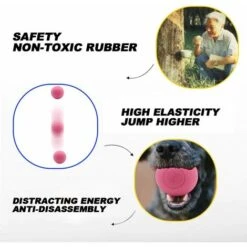 Giocattolo Da Masticare Per Cani Molare Stick Giocattolo Per Ossa Di Cane Palla Rossa -Cibi per cani in Italia 52008794 3