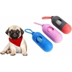 8 Rolls Dog Poop Bag, Dog Poop Bag Sacchetti Biodegradabili Per Rifiuti Di Cani, Sacchetti Impermeabili, Extra Spessi E Per Cani, Facili Da Staccare -Cibi per cani in Italia 52009342 3