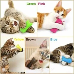 Peluche Catnip, 5pcs Catnip Catnip Toy, Creative Scratch Cat Pillow, Catnip Cushion, Masticare E Detergente Per I Denti, Adatto A Tutti I Gatti E Gattini (1-2) -Cibi per cani in Italia 52009576 3