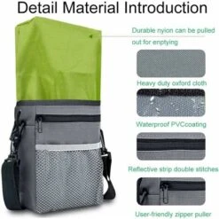 Borsa Per Cani, Borsa Per Addestramento Per Cani, Tracolla Regolabile Portatile Per Marsupio, Con Dispenser Per Sacchetti Di Cacca, Per Trasportare Giocattoli E Dolcetti (nero) 10 Borsa Per Cani, Borsa Per Addestramento Per Cani, Tracolla Regolabile Portatile Per Marsupio, Con Dispenser Per Sacchetti Di Cacca, Per Trasportare Giocattoli E Dolcetti (nero) -Cibi per cani in Italia 52011835 4