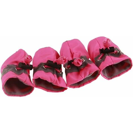 LangRay 4 Scarpe Da Pioggia Per Cani, Stivali Da Pioggia Copriscarpe Impermeabili Morbidi Antiscivolo Design Riflettente Per Cani Cuccioli Pet (rosa 2 ) 3 LangRay 4 Scarpe Da Pioggia Per Cani, Stivali Da Pioggia Copriscarpe Impermeabili Morbidi Antiscivolo Design Riflettente Per Cani Cuccioli Pet (rosa 2 )