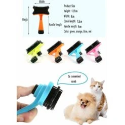 LangRay Professional Pet BrushSpazzola Autopulente, Usata Per Rimuovere Espettorato E Pelo Sciolto, Per Cani E Gatti Pettine Autopulente Per Toelettatura (arancione) -Cibi per cani in Italia 52015575 3