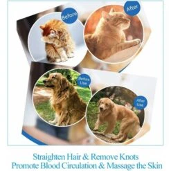 LangRay Spazzola Per Toelettatura Per Cani, Spazzola Per Gatti A Pelo Lungo, Spazzola Autopulente Per Cani E Gatti, Con Rimozione Dei Peli Con Un Clic, Per Cani E Gatti Di Taglia Piccola, Media E Gran -Cibi per cani in Italia 52015576 4