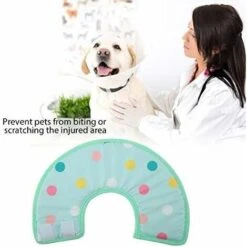 LangRay Pet Cone Cat Recovery Dog Dog Spugna Morbida Cono Collare Protettivo Regolabile Anti-morso E Leccare Ferite Guarigione Di Sicurezza Copricollo (S) -Cibi per cani in Italia 52015587 3