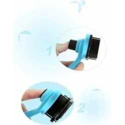 LangRay Spazzola Professionale Per Animali Domestici, Spazzola Autopulente, Usata Per Rimuovere Espettorato E Pelo Sciolto, Per Cani E Gatti Pettine Autopulente Per Toelettatura (blu) -Cibi per cani in Italia 52015738 5