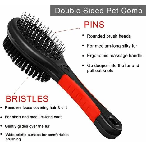 LangRay Spazzola Per Toelettatura A Doppia Faccia Per Cani E Gatti 4 LangRay Spazzola Per Toelettatura A Doppia Faccia Per Cani E Gatti - immagine 2