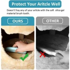 Spazzola Depilatoria LangRay Per Animali Domestici Epilatore Per Peli Di Gatto Epilatore Professionale Per Divano, Mobili, Moquette, Vestiti, Coperte, Auto, Letto (Cycle Blue) -Cibi per cani in Italia 52016412 4