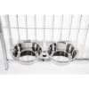 Porta Ciotole Per Box Cani Regolabile In Acciaio Inox Diametro Ciotole 24 Cm 2 Porta Ciotole Per Box Cani Regolabile In Acciaio Inox Diametro Ciotole 24 Cm -Cibi per cani in Italia 53035669 1