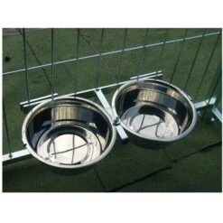 Porta Ciotole Per Box Cani Regolabile In Acciaio Inox Diametro Ciotole 24 Cm -Cibi per cani in Italia 53035669 3