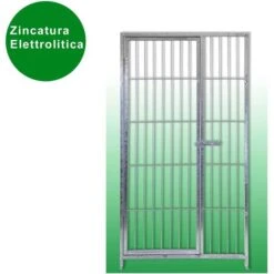 Box Per Cani Da Esterno Con Zincatura Elettrolitica Da 300x300x Altezza 180 Cm -Cibi per cani in Italia 53076102 5