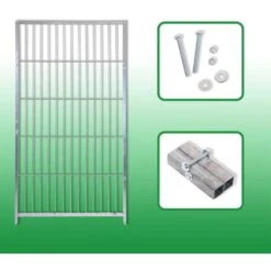 Box Per Cani In Rete Predisposto Alla Copertura Zincato Elettrolitico Da 200x200x Altezza 180 Cm -Cibi per cani in Italia 53237035 4