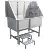 MonsterShop – Vasca Da Bagno Per Toelettatura Cani Gatti E Animali Domestici In Acciaio Inossidabile Inox – 600mm -Cibi per cani in Italia 53305363 1