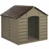 Cuccia Per Cani Pvc 86x84x82H Per Uso Esterno E Interno Colori Marrone O Verde -Cibi per cani in Italia 53696828 1