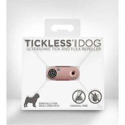 TICKLESS MINI - R RICARICABILE A ULTRASUONI PULSANTI REPELLENTE PER ANIMALI DOMESTICI - ORO ROSA 65397