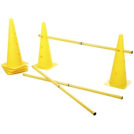 2-in-1 Set Di Coni Per Agility Gialli 81994 Kerbl 3 2-in-1 Set Di Coni Per Agility Gialli 81994 Kerbl