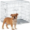 Relaxdays Gabbia Per Cani, Kennel Casa O Auto, HLP: 51x60x45 Cm, Box Pieghevole, Base In Acciaio, 2 Porte, Argentato -Cibi per cani in Italia 54889698 1