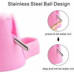 Hamster Water Bottle, Little Pet Automatico Borraccia Con Contenitore Per Alimenti Base Hut Appeso Acqua Biberon Auto Dispenser Per Piccoli Animali, 125ml, Mocassini Eleganti Da Donna, Rosa -Cibi per cani in Italia 54967563 4