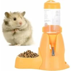 Hamster Water Bottle, Little Pet Automatico Borraccia Con Contenitore Per Alimenti Base Hut Appeso Acqua Biberon Auto Dispenser Per Piccoli Animali, 125ml, Mocassini Eleganti Da Donna, Giallo -Cibi per cani in Italia 54967608 2