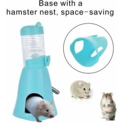 Hamster Water Bottle, Little Pet Automatico Borraccia Con Contenitore Per Alimenti Base Hut Appeso Acqua Biberon Auto Dispenser Per Piccoli Animali, 125ml, Mocassini Eleganti Da Donna, Blu 8 Hamster Water Bottle, Little Pet Automatico Borraccia Con Contenitore Per Alimenti Base Hut Appeso Acqua Biberon Auto Dispenser Per Piccoli Animali, 125ml, Mocassini Eleganti Da Donna, Blu -Cibi per cani in Italia 54967697 3