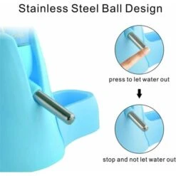 Hamster Water Bottle, Little Pet Automatico Borraccia Con Contenitore Per Alimenti Base Hut Appeso Acqua Biberon Auto Dispenser Per Piccoli Animali, 125ml, Mocassini Eleganti Da Donna, Blu 9 Hamster Water Bottle, Little Pet Automatico Borraccia Con Contenitore Per Alimenti Base Hut Appeso Acqua Biberon Auto Dispenser Per Piccoli Animali, 125ml, Mocassini Eleganti Da Donna, Blu -Cibi per cani in Italia 54967697 4