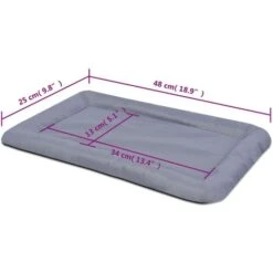 Materasso Per Cani Taglia S Grigio VidaXL 8 Materasso Per Cani Taglia S Grigio VidaXL -Cibi per cani in Italia 5501215 3