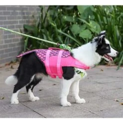 Small Dog Life Jacket Cappotto Gilet Saver Conservatore Di Sicurezza Costume Da Bagno Con Manico Di Salvataggio Per Piccolo Medio Grande Cani, Cenere, S -Cibi per cani in Italia 55051486 5