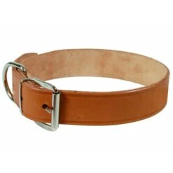 Collare Per Cani E Pecore In Cuoio Sfoderato Con Fibbia In Metallo -30 Cm