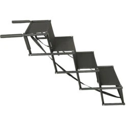 Scala Per Rampa Per Auto Leggera Per Cani Con Fondo Antiscivolo In Metallo Pieghevole Scale Per Animali Domestici Per Auto, SUV E Letto Alto -Cibi per cani in Italia 56073835 3