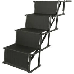 Scala Per Rampa Per Auto Leggera Per Cani Con Fondo Antiscivolo In Metallo Pieghevole Scale Per Animali Domestici Per Auto, SUV E Letto Alto -Cibi per cani in Italia 56073835 4