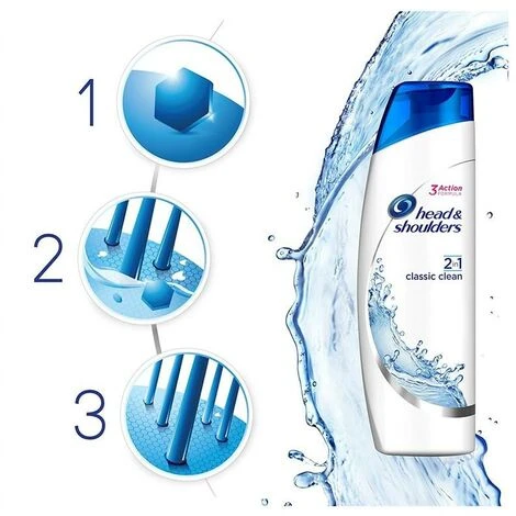 HEAD&SHOULDER SHAMPOO 2IN1 CLASSIC CLEAN DA 225 ML 5 HEAD&SHOULDER SHAMPOO 2IN1 CLASSIC CLEAN DA 225 ML - immagine 3