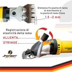 Tosapecora Elettrico Professionale Tosatura Per Pecore Efficiente Con Valigetta 6 Velocità 350w Coppia Lama Extra -Cibi per cani in Italia 56367625 5