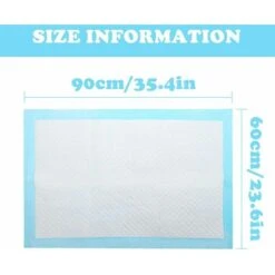 20 PZ TAPPETINI IGIENICI PER CANI NOBLEZA MISURE 90 60CM ASSORBENTI PER ANIMALI DOMESTICI CON NASTRO ADESIVO -Cibi per cani in Italia 57259371 4