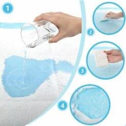 20 PZ TAPPETINI IGIENICI PER CANI NOBLEZA MISURE 90 60CM ASSORBENTI PER ANIMALI DOMESTICI CON NASTRO ADESIVO -Cibi per cani in Italia 57259371 5