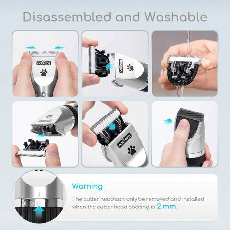 TOSATRICE PER CANI KIT PROFESSIONALE TOELETTATURA GATTI ANIMALI PET TOSATORE CLIPPER RICARICABILE NOBLEZA GROOMING CLIPPER 5 TOSATRICE PER CANI KIT PROFESSIONALE TOELETTATURA GATTI ANIMALI PET TOSATORE CLIPPER RICARICABILE NOBLEZA GROOMING CLIPPER - immagine 3