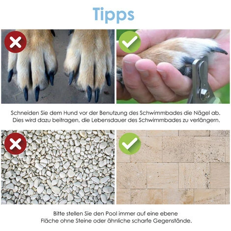 Hengda Piscina Per Cani La Sostituzione Della Piscina Per Animali GUI GUAGGIO PVC+MDF BAGNALE PILEDABILE 8020 Cm 7 Hengda Piscina Per Cani La Sostituzione Della Piscina Per Animali GUI GUAGGIO PVC+MDF BAGNALE PILEDABILE 8020 Cm - immagine 5