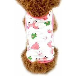 SOEKAVIA 2 PZ Cotone Pet Dog Cat Shirt Cartoon Stampa Cane T-Shirt Abbigliamento Per Cani Di Taglia Media Cucciolo Gatti Primavera Estate Gilet Traspirante, Scimmia Del Caffè L -Cibi per cani in Italia 57587424 5